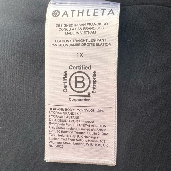 Athleta Elation Ultra High Rise Straight Leg Pant Legging Yoga, Soft, 1X - Picture 14 of 14
